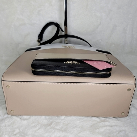 🎁 NWT kate spade 2 Set Purse Satchel Shoulder Bag Cross Body  + Wallet M - Picture 3 of 14
